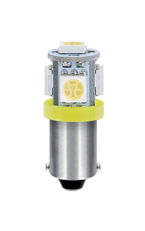 24/28V Led Series - 5 SMD x 1 chip - (T4W) - BA9s - 20 pz  - Scatola - Arancio - Doppia polarit&agrave;