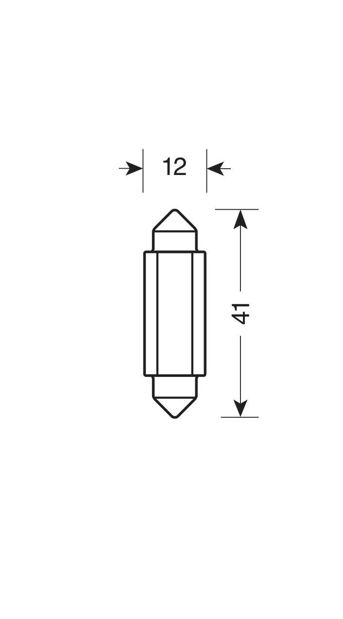 9/32V Led Series 2 SMD x 1 chip - 12x41 mm - SV8,5-8 - 20 pz - Scatola - Bianco - Doppia polarità - Resistenza incorporata - immagine 4