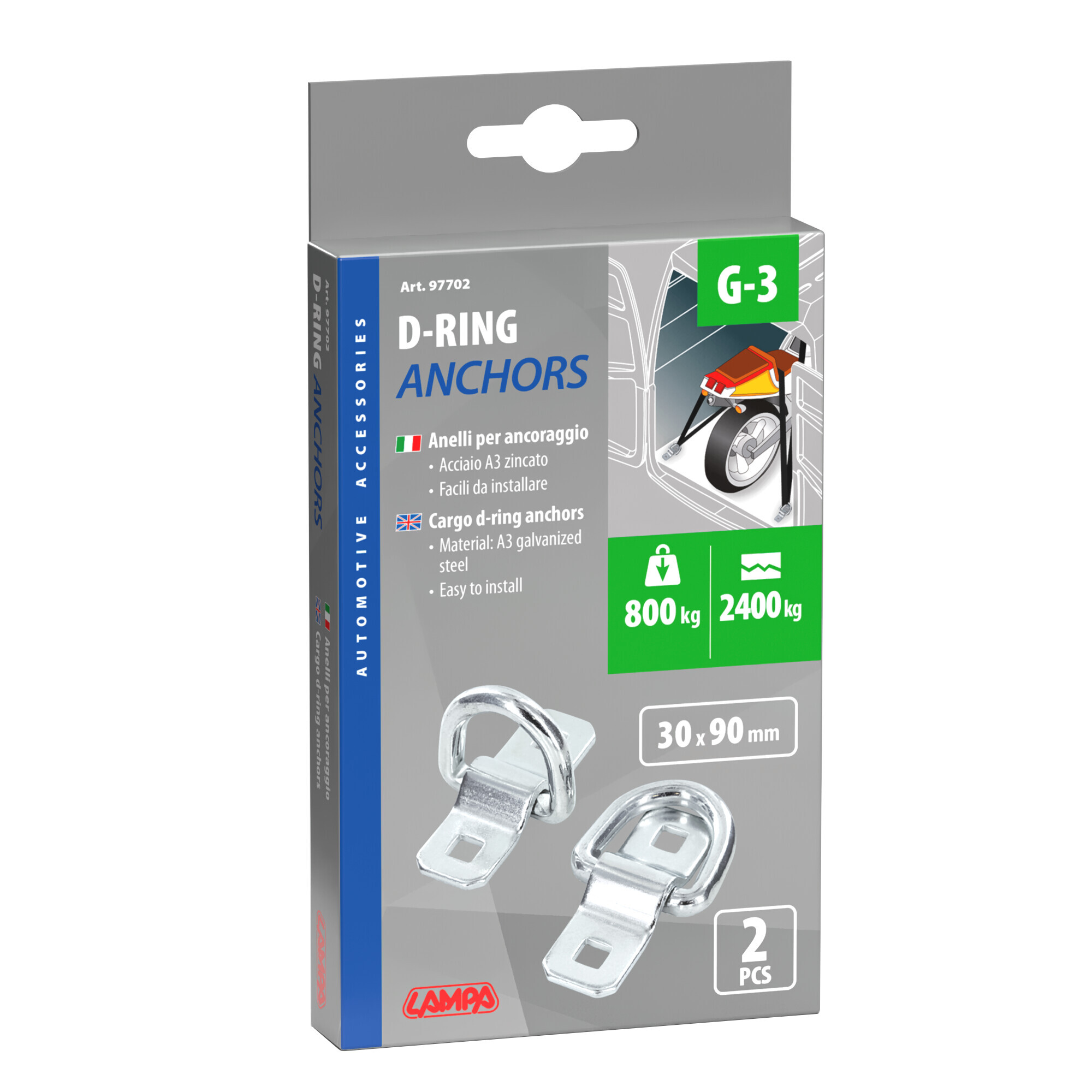 G-3, anelli per ancoraggio, 2 pz - immagine 2