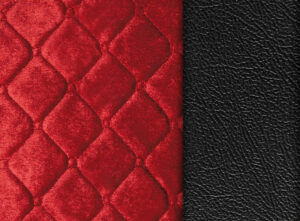 Lolita, coprisedile in Skeentex e poliestere - Nero/Rosso