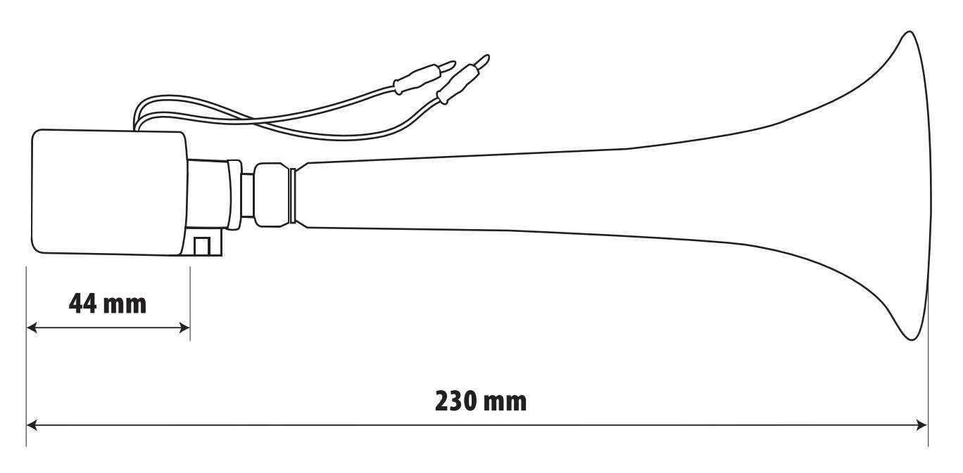 Tromba elettropneumatica 12/24V, 8A - immagine 4