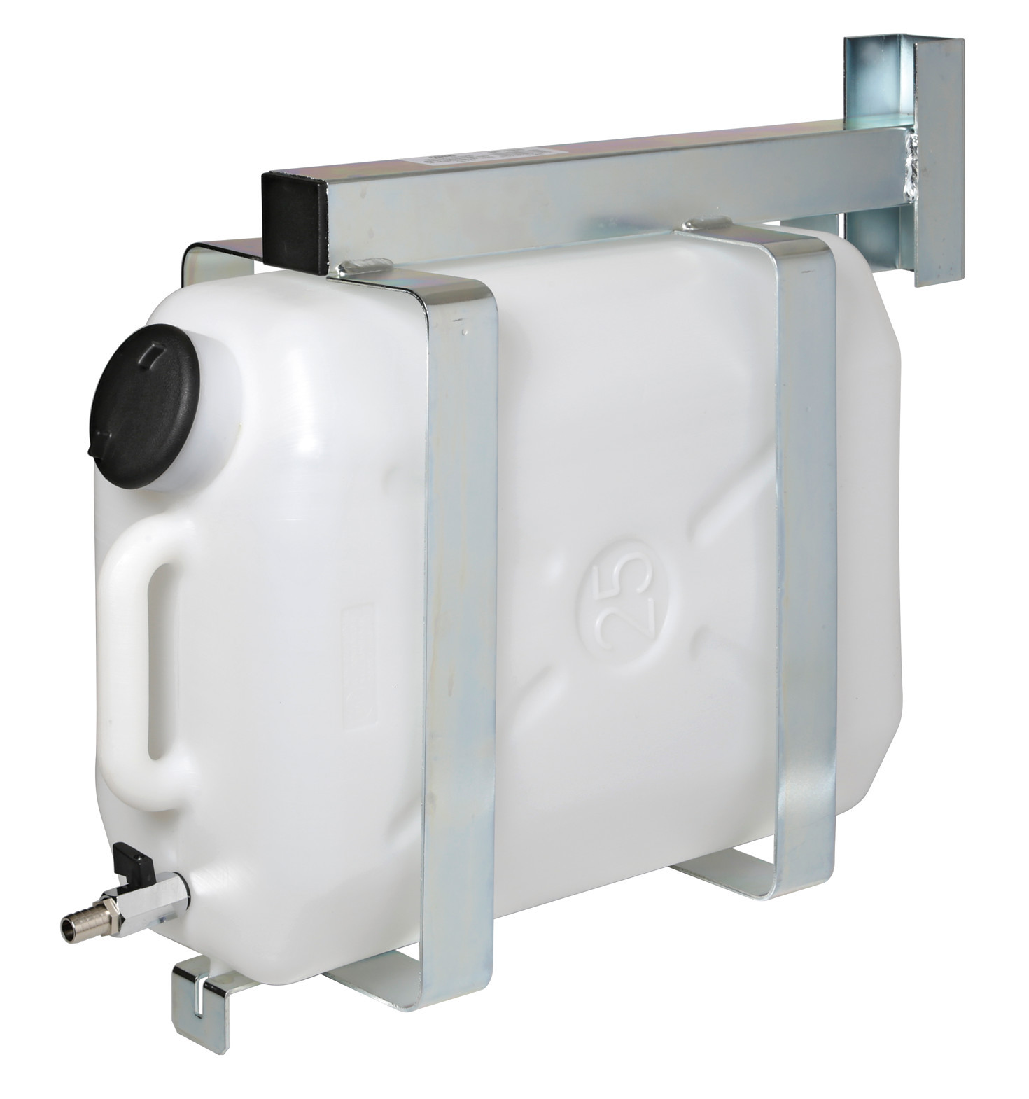 Telaio in acciaio zincato per alloggiamento tanica 25 L - immagine 2