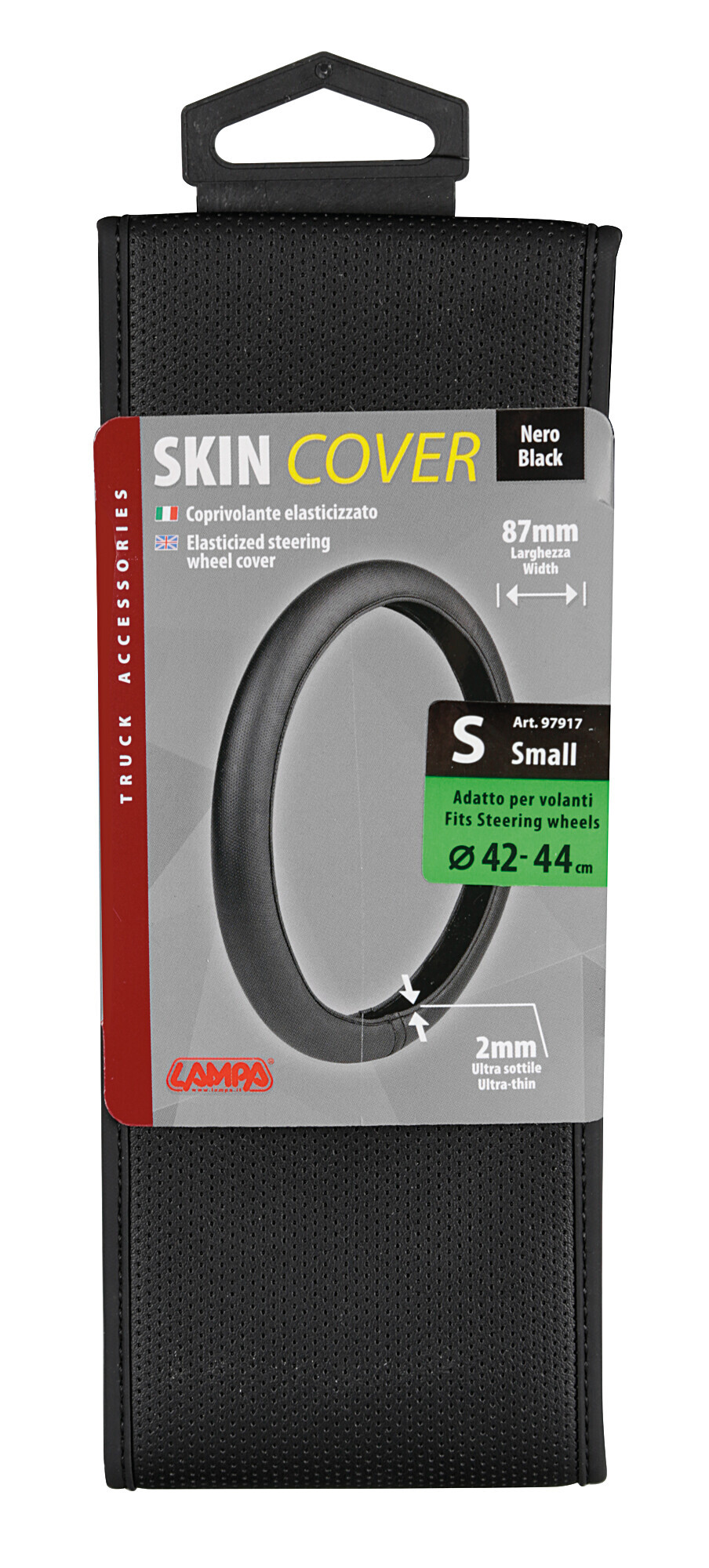 Skin-Cover, coprivolante elasticizzato in Skeentex - Nero - S - Ø 42/44 cm 3 Skin-Cover, coprivolante elasticizzato in Skeentex - Nero - S - Ø 42/44 cm - immagine 3