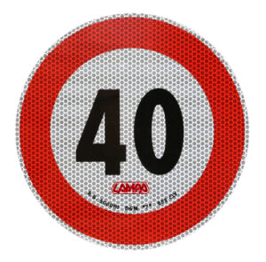 Contrassegno limite velocit&agrave; - 40 Km/h