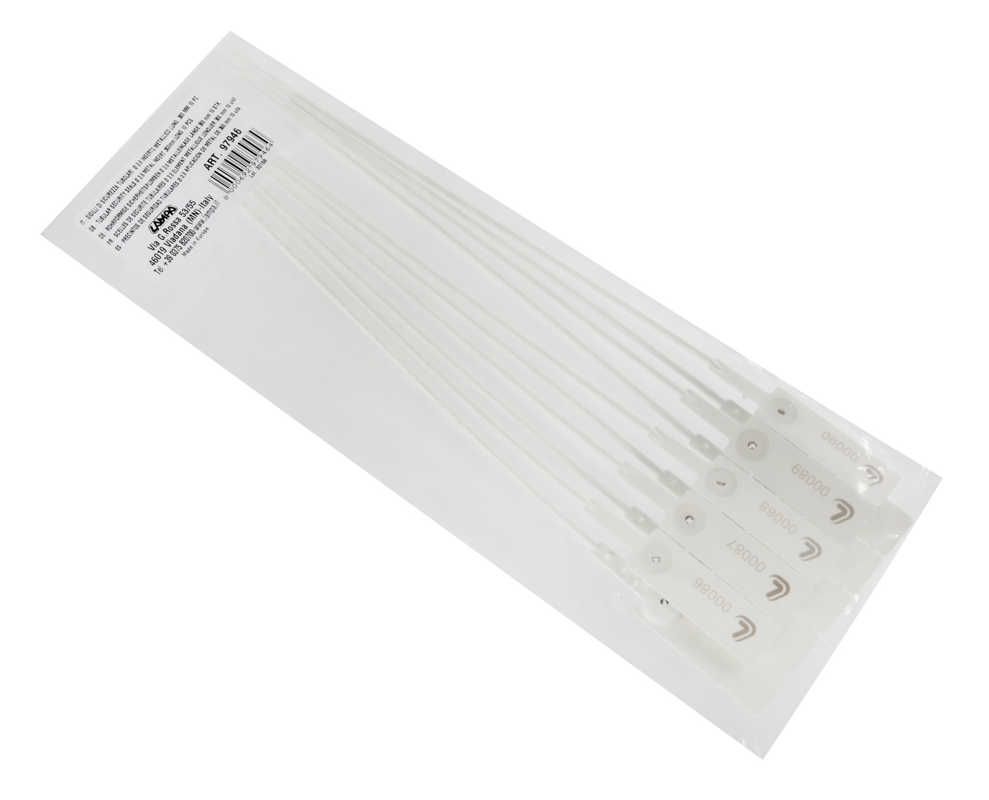 Set 10 Sigilli di sicurezza, in polipropilene con inserto metallico - immagine 3