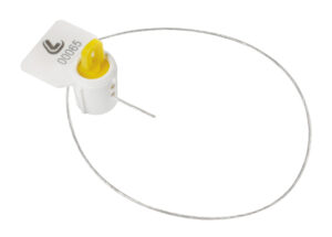 Set 10 Sigilli di sicurezza, cavo in acciaio inox con guaina in pvc