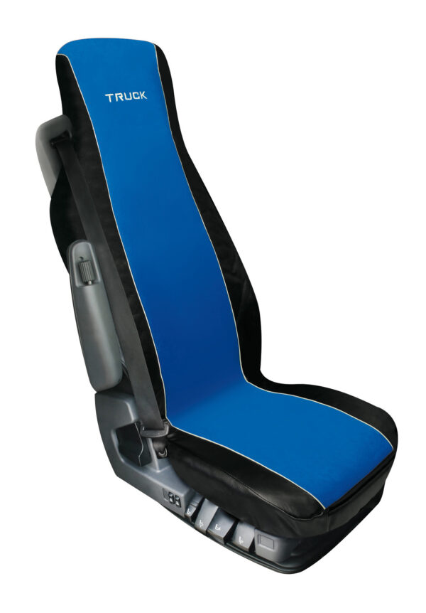 Elisa, coprisedile in poliestere e Skeentex per camion - Blu/Nero