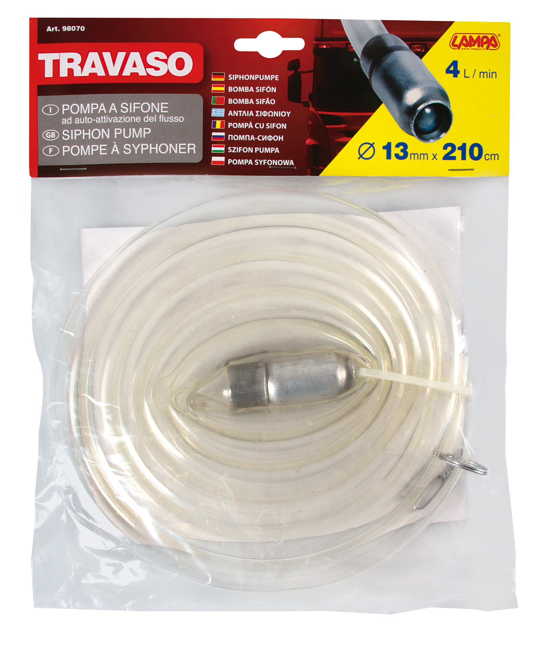 Travaso, pompa a sifone automatica - S - Ø 14 mm - 210 cm - immagine 3