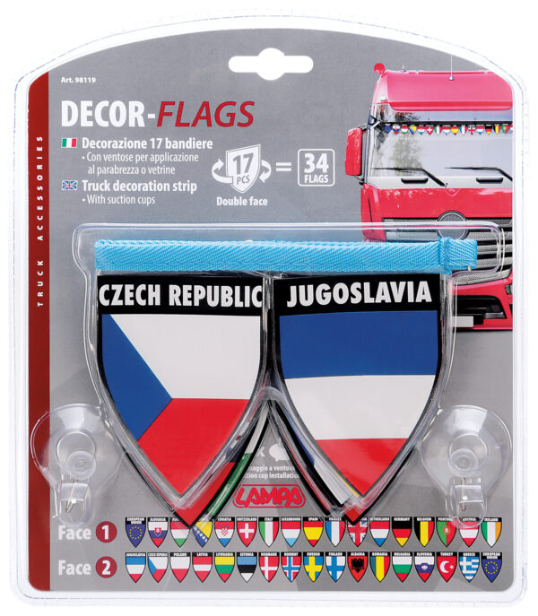 Decor-Flags 2 in1 - Set 4 - 17x2 bandiere