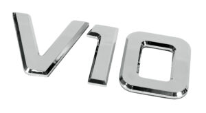 Emblemi motore 3D cromati - 92x210 mm - V10