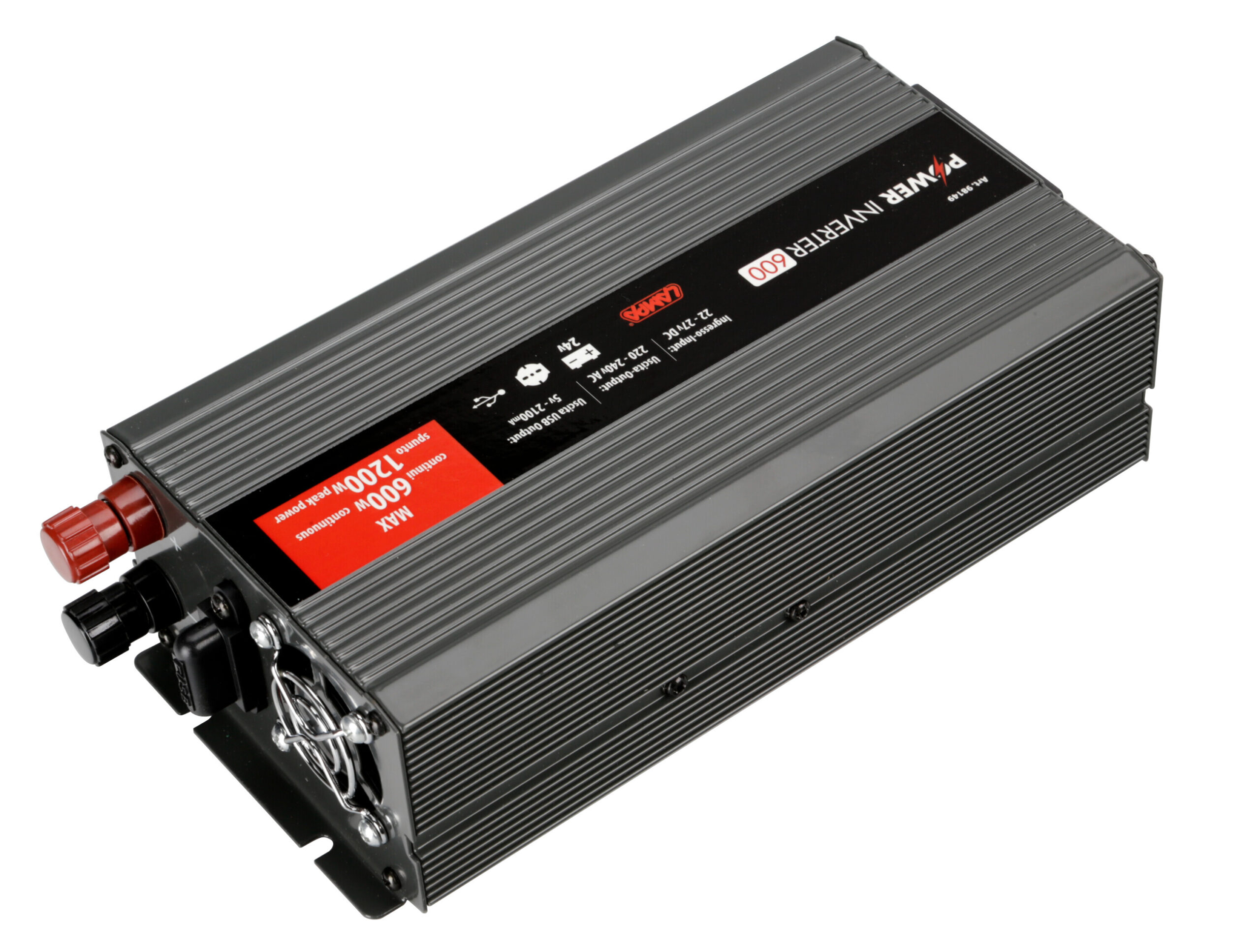 Power Inverter 600, trasformatore 24V > 220V 4 Power Inverter 600, trasformatore 24V > 220V - immagine 4