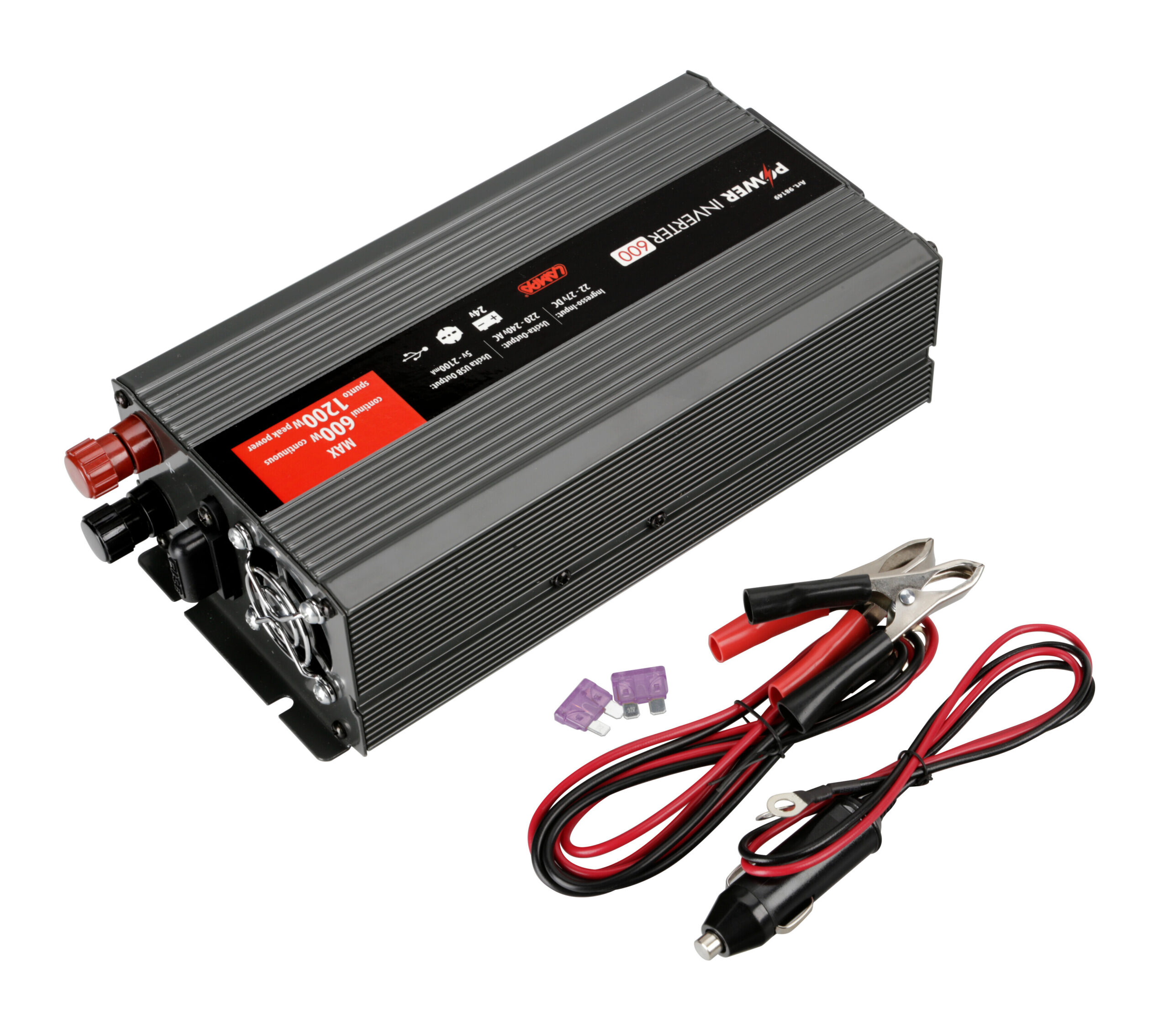 Power Inverter 600, trasformatore 24V > 220V 8 Power Inverter 600, trasformatore 24V > 220V - immagine 8