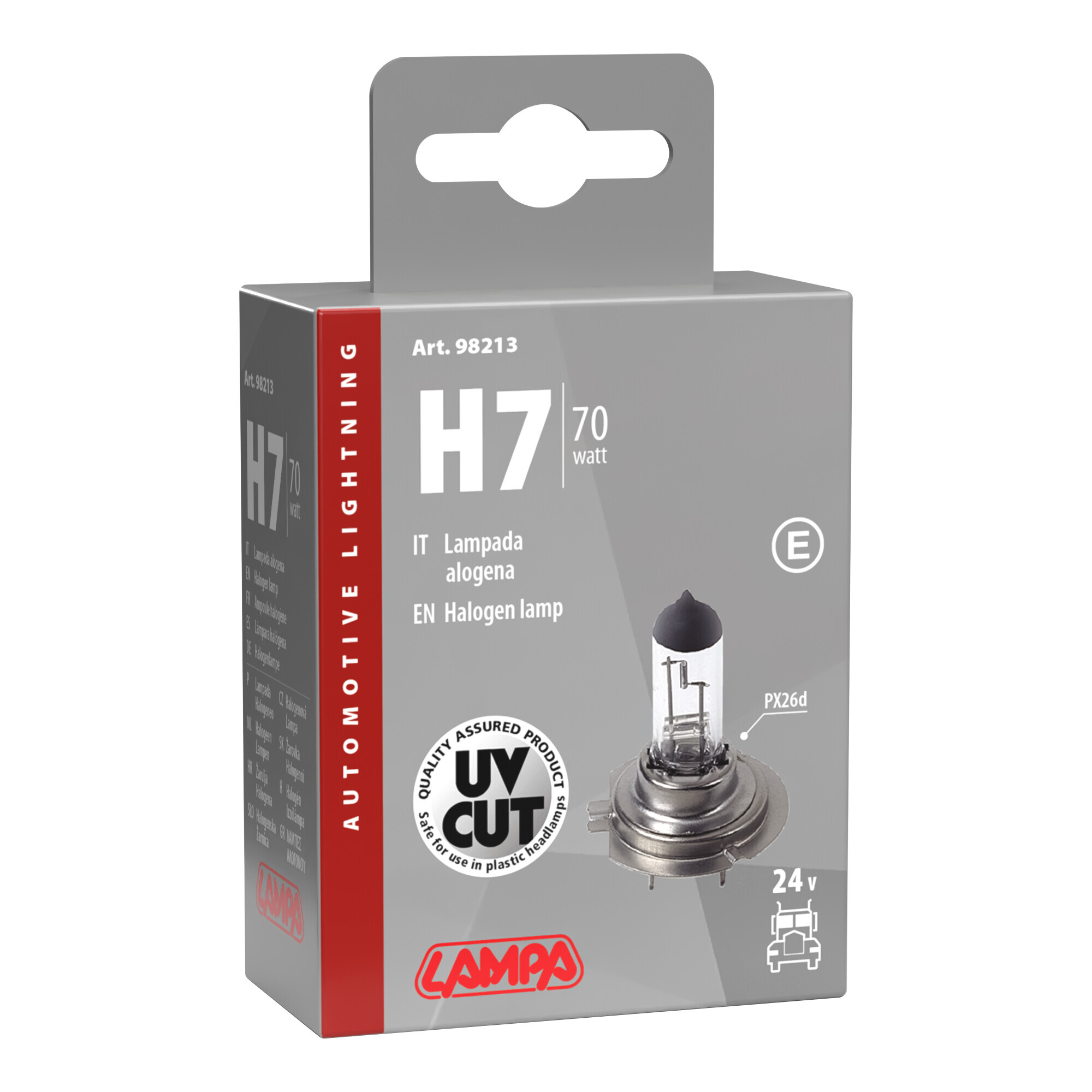 24V Lampada alogena - H7 - 70W - PX26d - 1 pz - Scatola - immagine 2