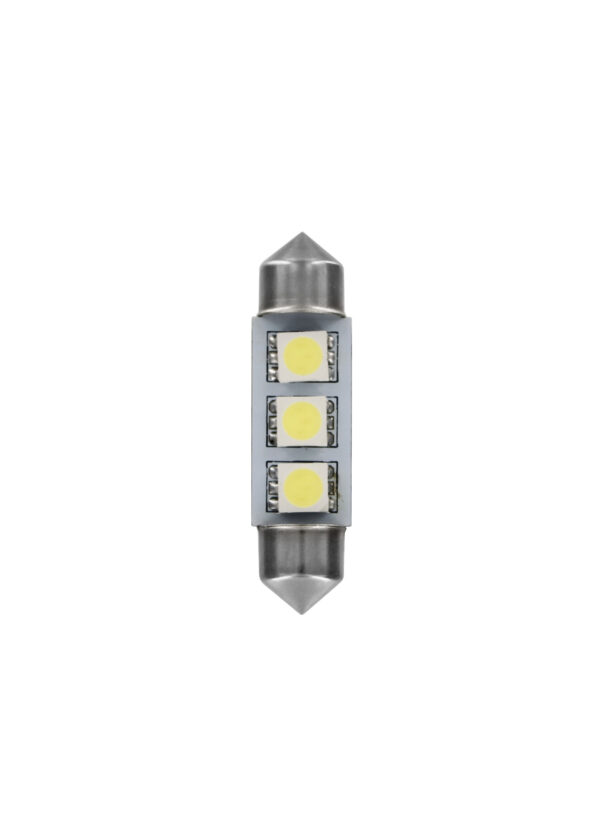 24/28V Led Series - 3 SMD x 3 chips - 10x39 mm - SV8,5-8 - 20 pz - Scatola - Bianco - Doppia polarità