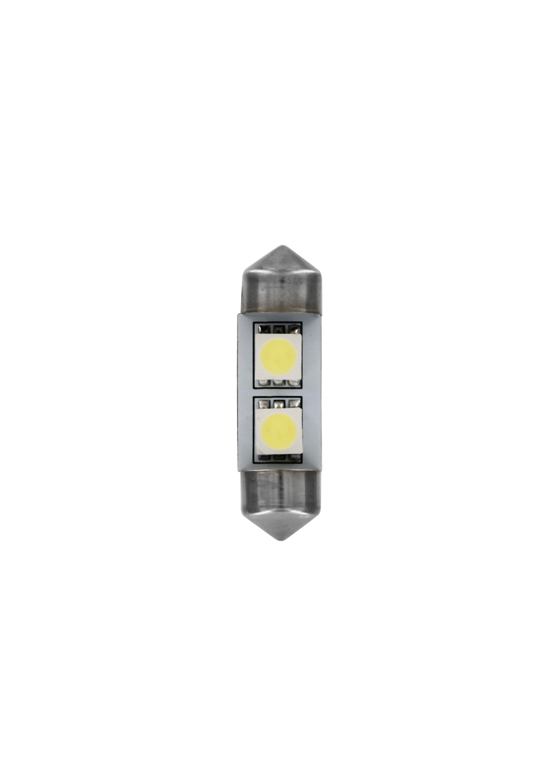 24/28V Led Series - 2 SMD x 3 chips - 10x31 mm - SV8,5-8 - 20 pz - Busta - Bianco - Doppia polarità