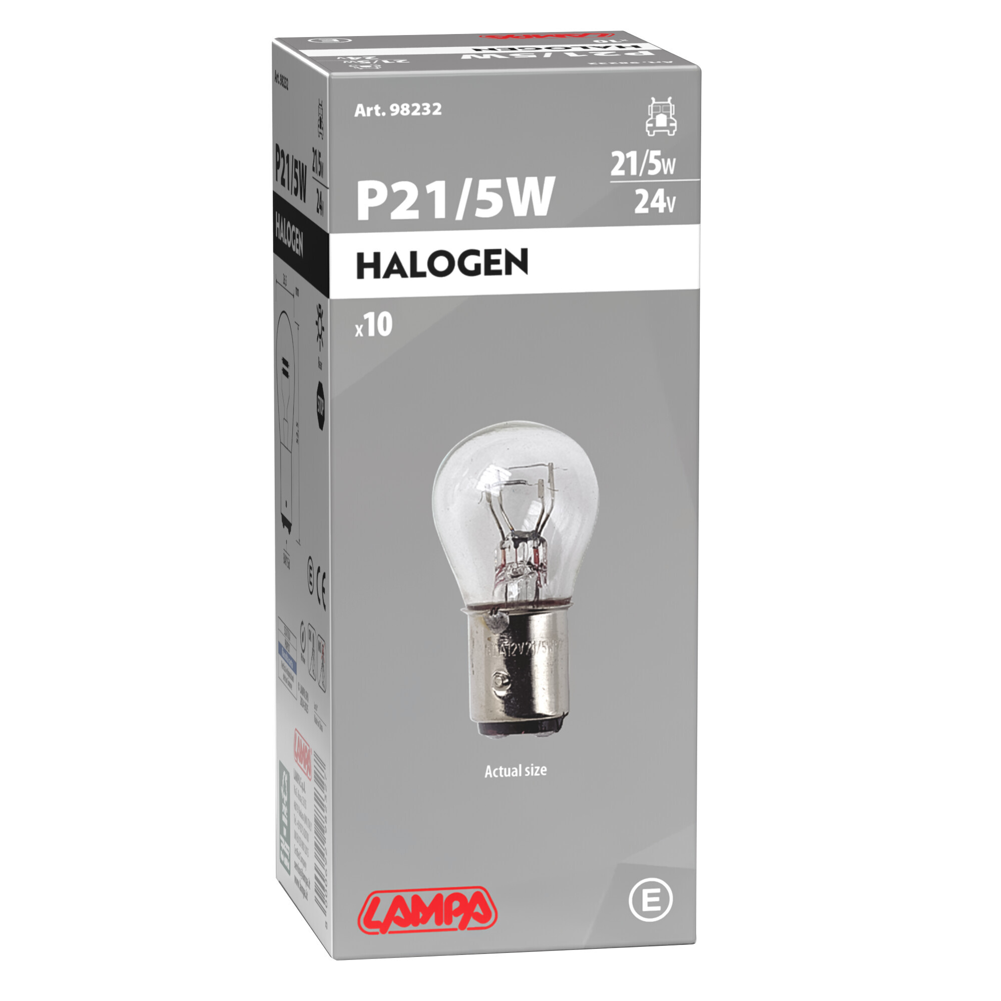 24V Lampada 2 filamenti - P21/5W - 21/5W - BAY15d - 10 pz - Scatola - immagine 2