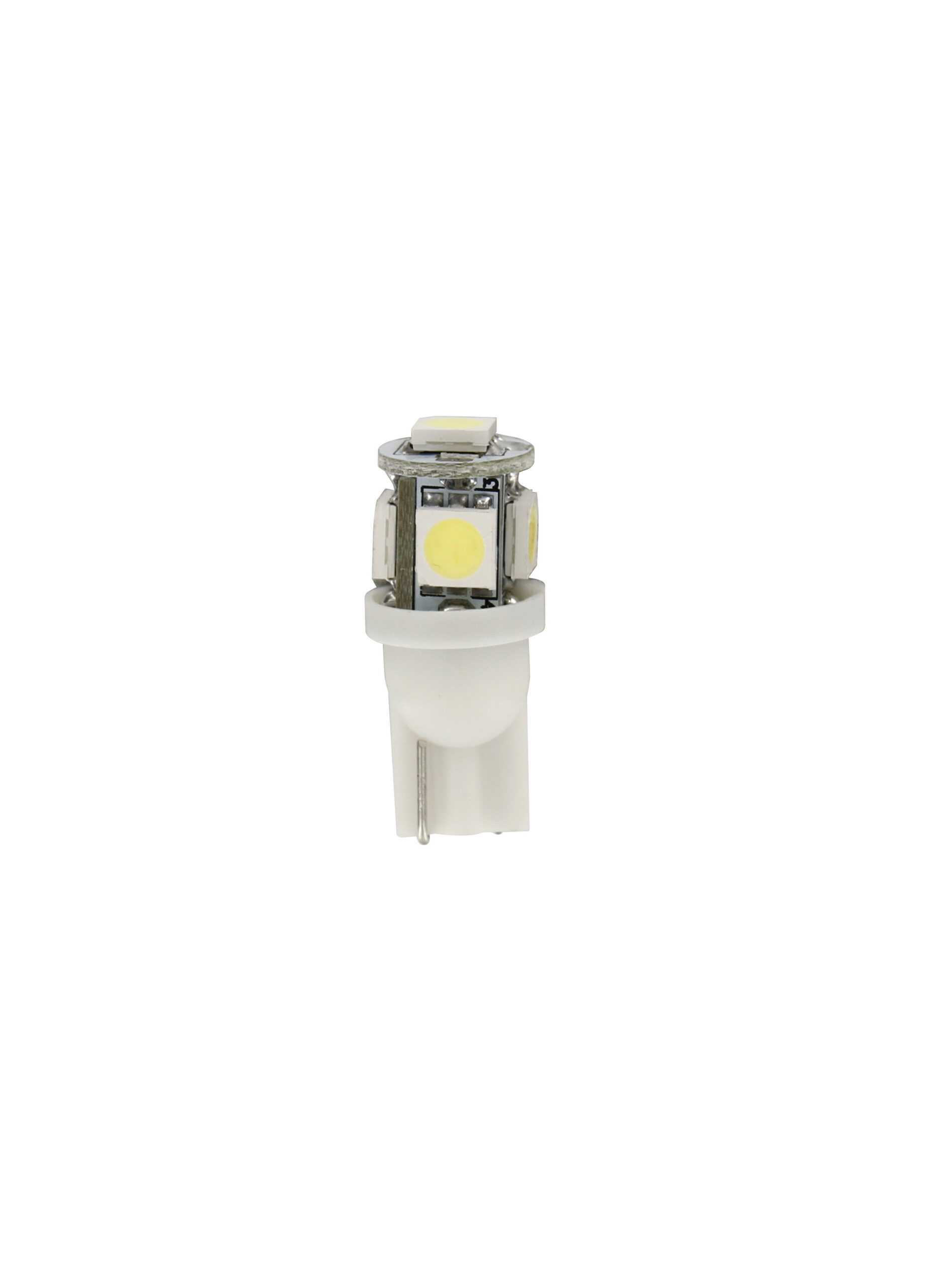 24/28V Hyper-Led 15 - 5 SMD x 3 chips - (T10) - W2,1x9,5d - 20 pz - Scatola - Bianco - Doppia polarità