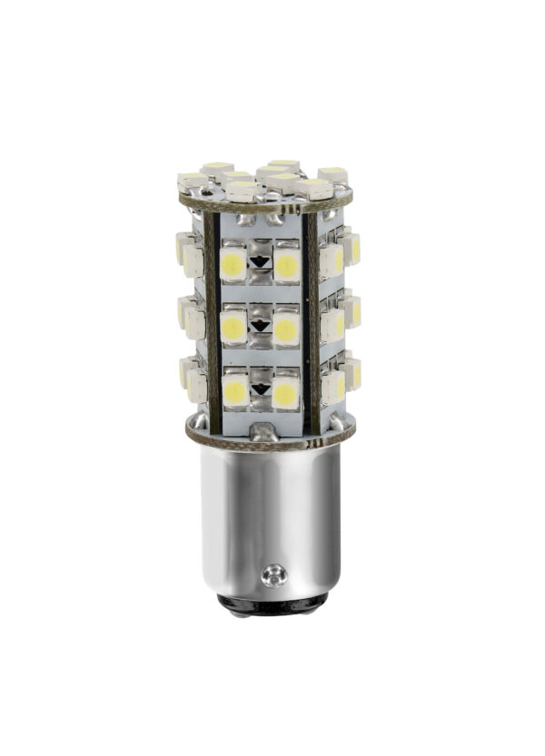 24/28V Hyper-Led 39 - 39 SMD x 1 chips - (P21/5W) - BAY15d - 1 pz  - Scatola - Bianco - Doppia polarit&agrave;