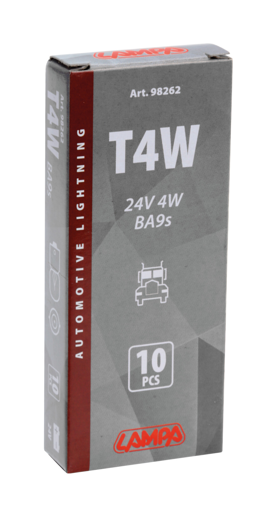 24V Lampada micro - T4W - 4W - BA9s - 10 pz - Scatola - immagine 2