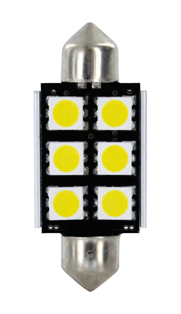 24/30V Led Series - 6 SMD x 3 chips - 15x39 mm - SV8,5-8 - 2 pz - Scatola - Bianco - Doppia polarità