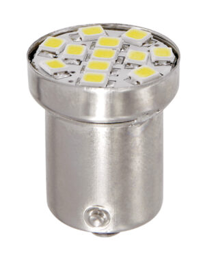 24/28V Led Series - 12 Smd x 1 chip - (R5W-R10W) - BA15s - 1 pz  - Scatola - Bianco - Doppia polarit&agrave;