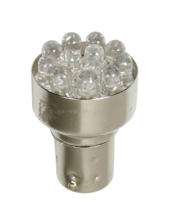24V Lampada Multi-Led 12 Led - (P21W) - BA15s - 1 pz  - D/Blister - Blu