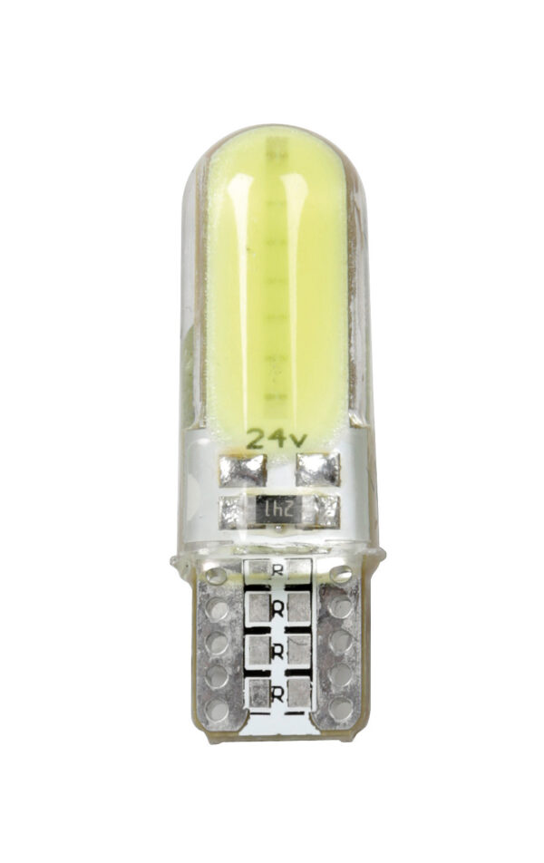 24/30V Mega-Led 24 - 2 SMD x 12 chip - (T10) - W2,1x9,5d - 2 pz  - Scatola - Bianco