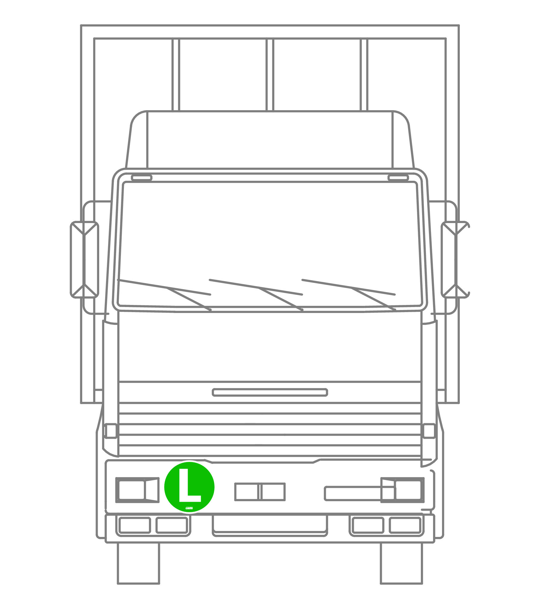 Contrassegno adesivo - L - Veicolo ecosilenzioso - immagine 4