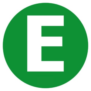 Contrassegno adesivo - E - Veicolo ecologico