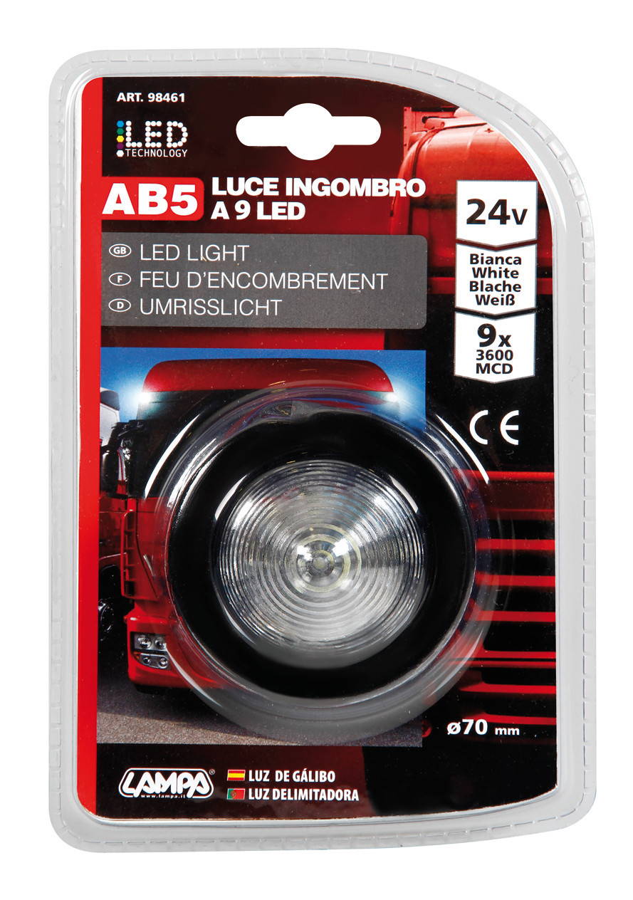 Luce decorativa - 9 Led - 24V - Bianco - immagine 2