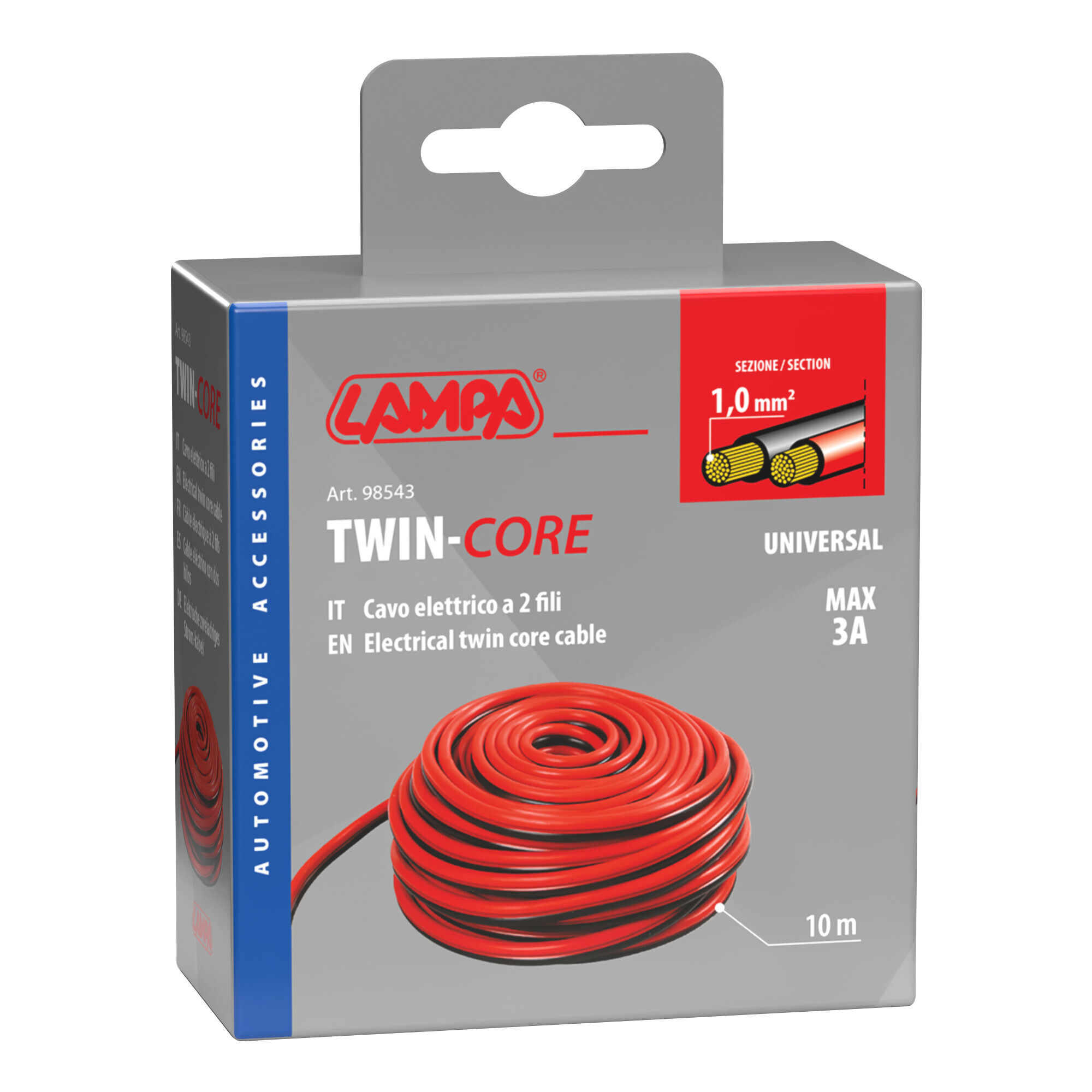 Cavo elettrico a due fili - 1 mm² x 10 m - immagine 2