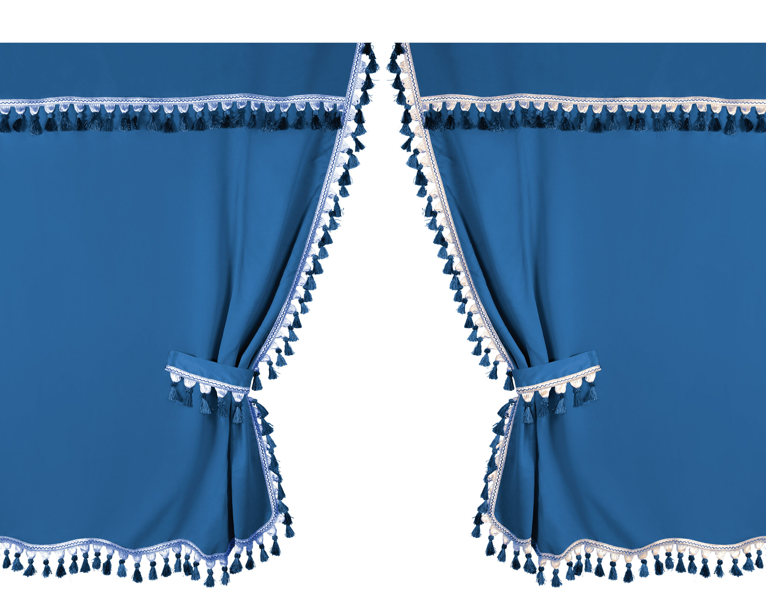 Oscura, tende centrali per camion, cabina alta - Blu 1 Oscura, tende centrali per camion, cabina alta - Blu