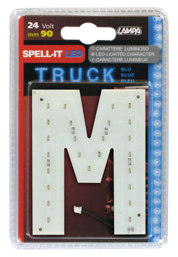 Spell-It Led, 90 mm, 24V - Blu - M