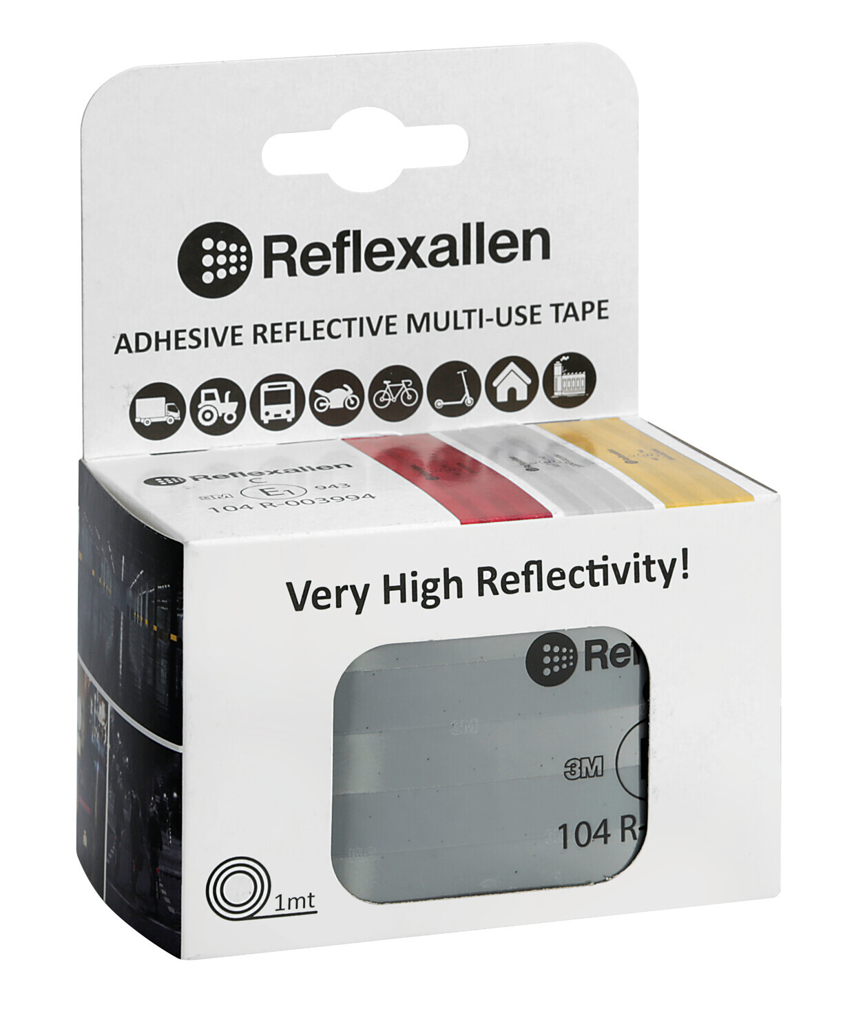 Nastro adesivo riflettente multiuso - Bianco - immagine 3