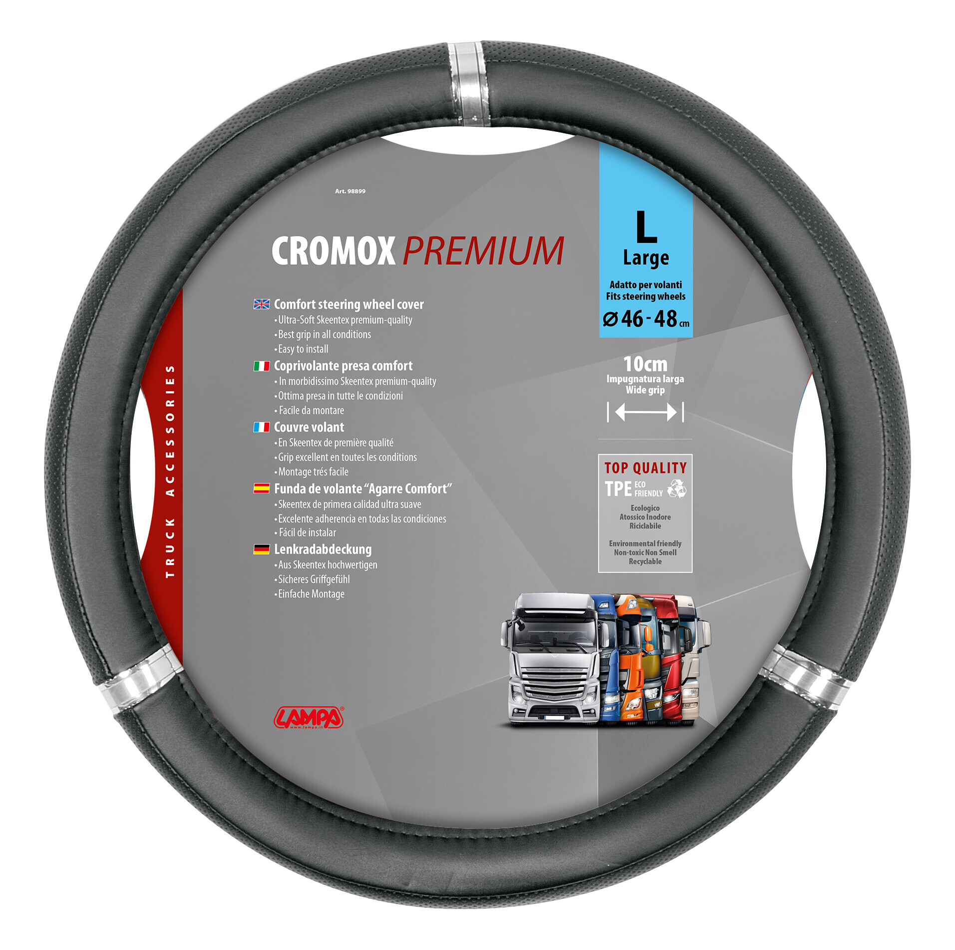 Cromox, coprivolante in Skeentex - L - Ø 46/48 cm