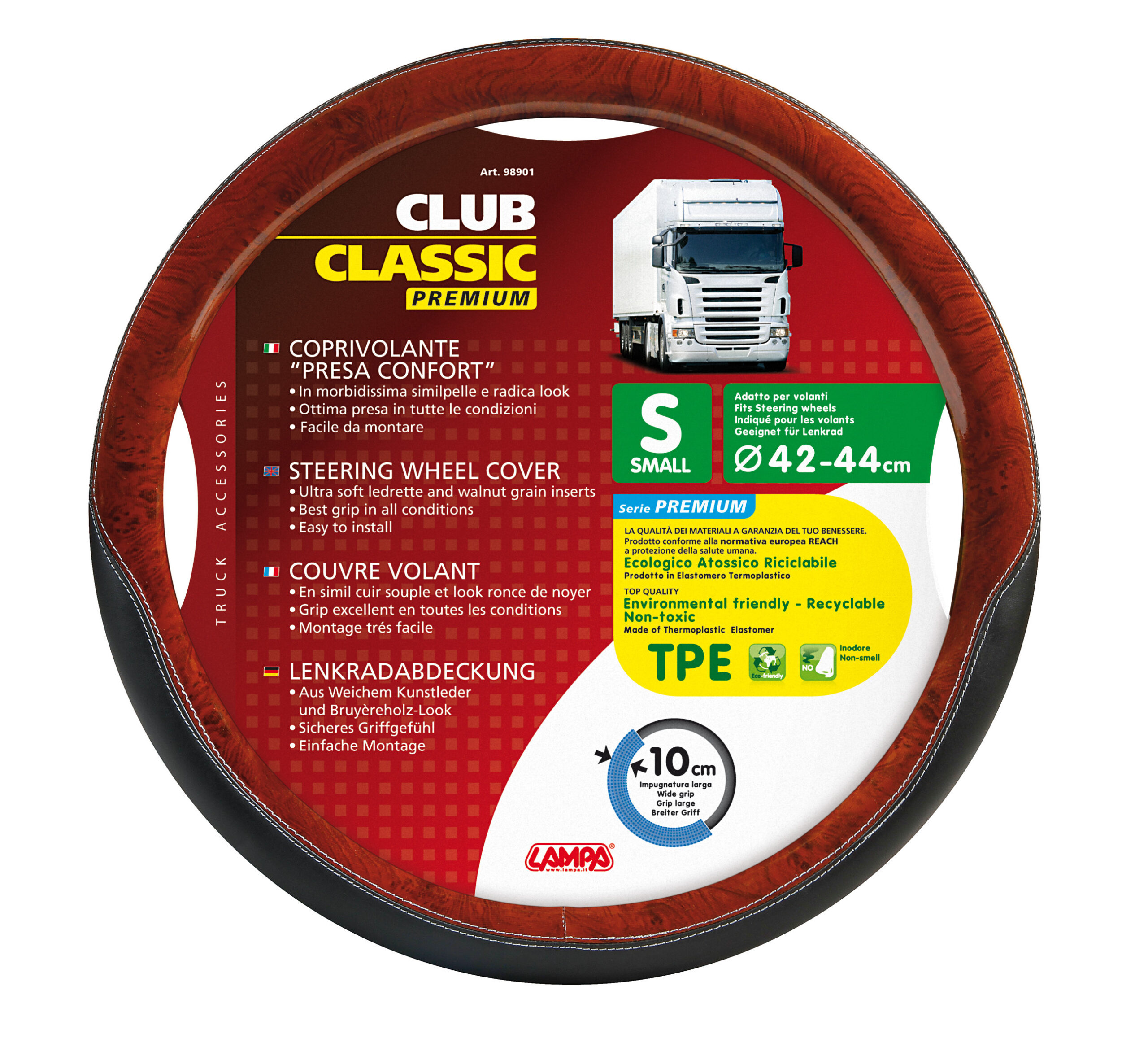 Club Classic, coprivolante in Skeentex - S - Ø 42/44 cm