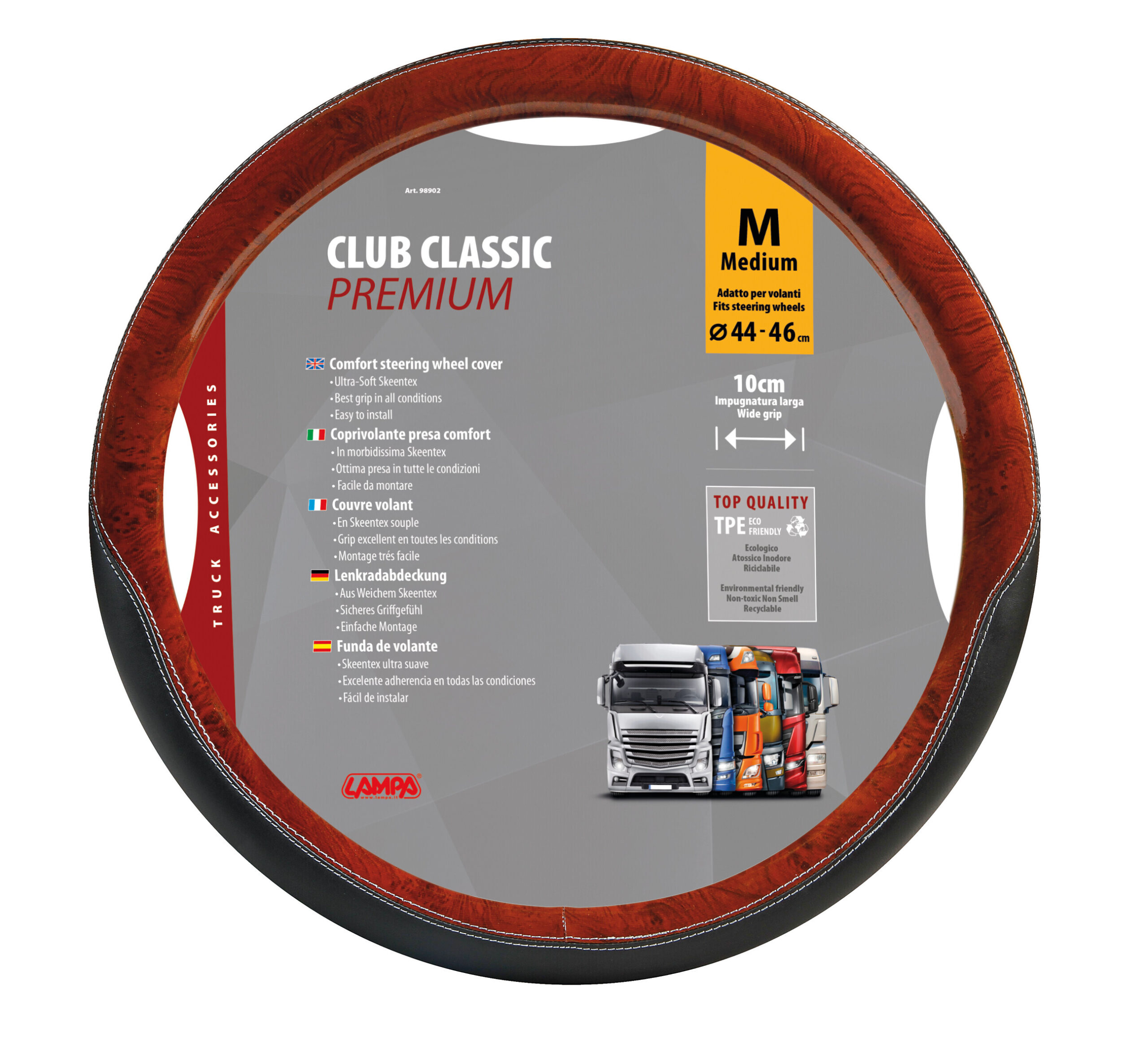 Club Classic, coprivolante in Skeentex - M - Ø 44/46 cm