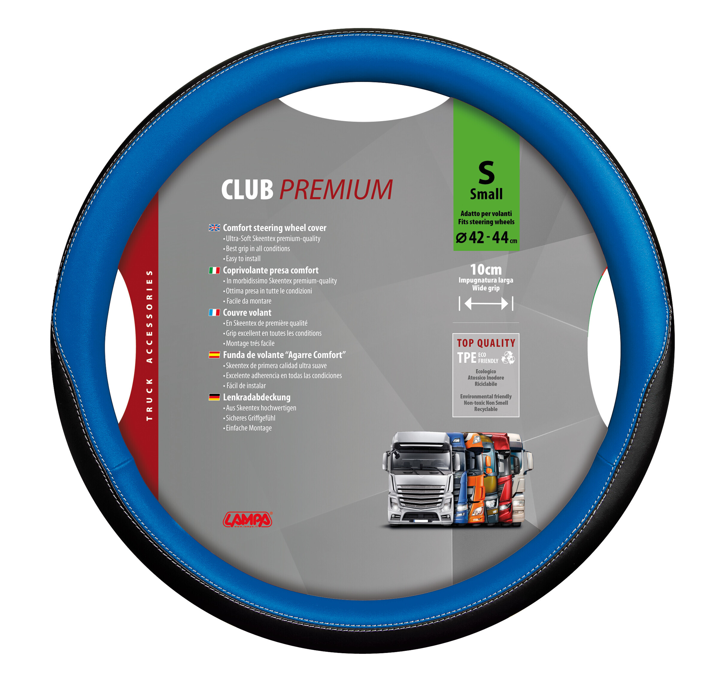 Club, coprivolante in Skeentex - S - Ø 42/44 cm - Blu