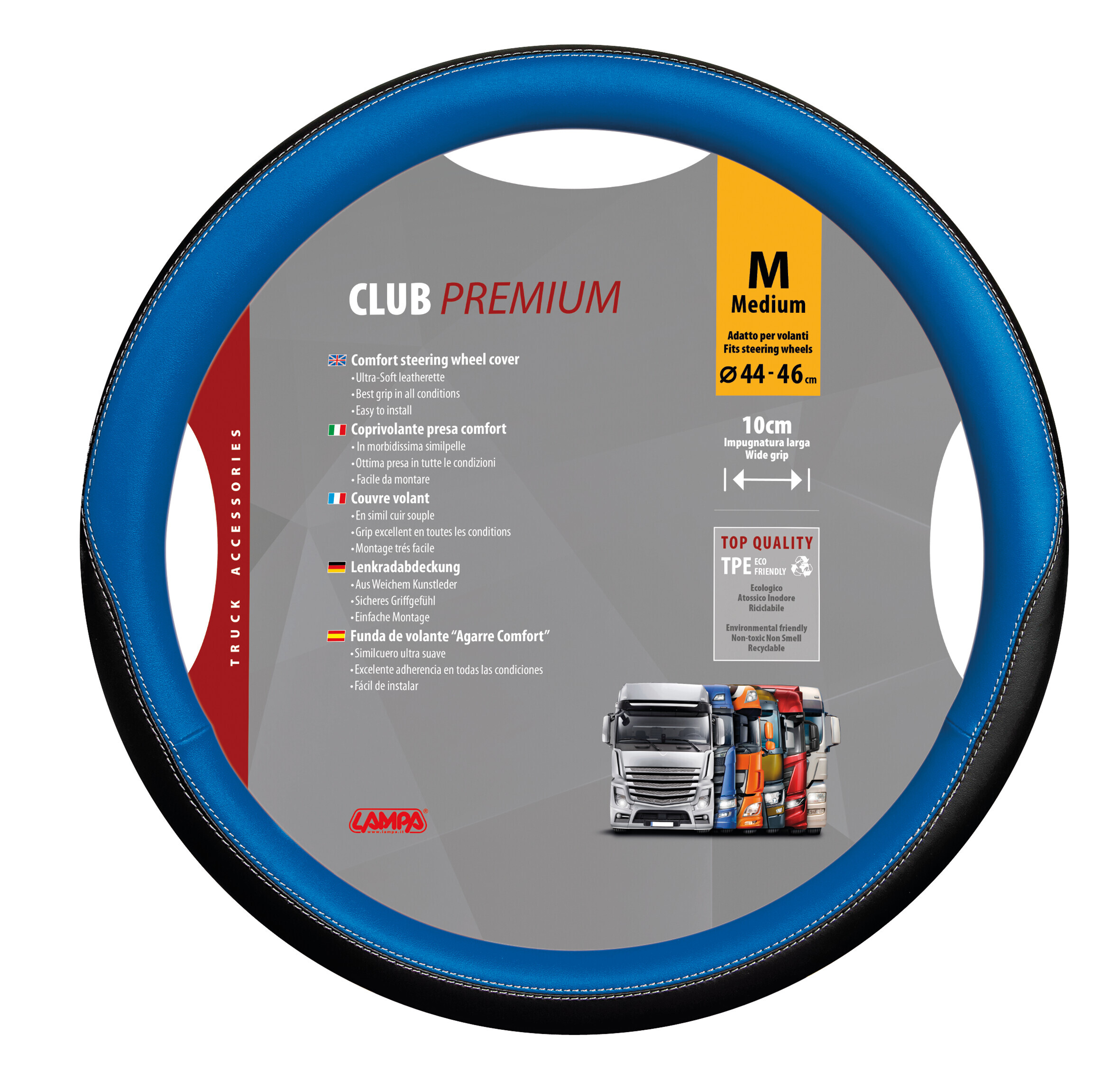 Club, coprivolante in Skeentex - M - Ø 44/46 cm - Blu