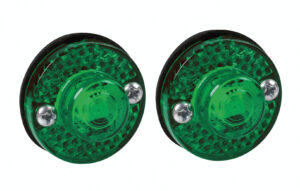 Coppia luci decorative - 1 Led - 24V - Verde