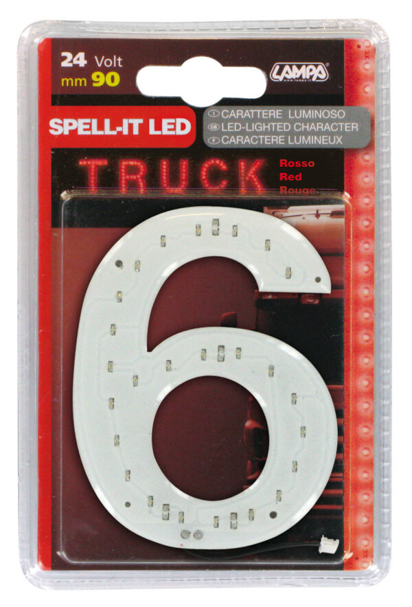 Spell-It Led, 90 mm, 24V - Rosso - 6