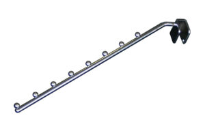 Appendino inclinato 8 pioli, cromato - 40 cm