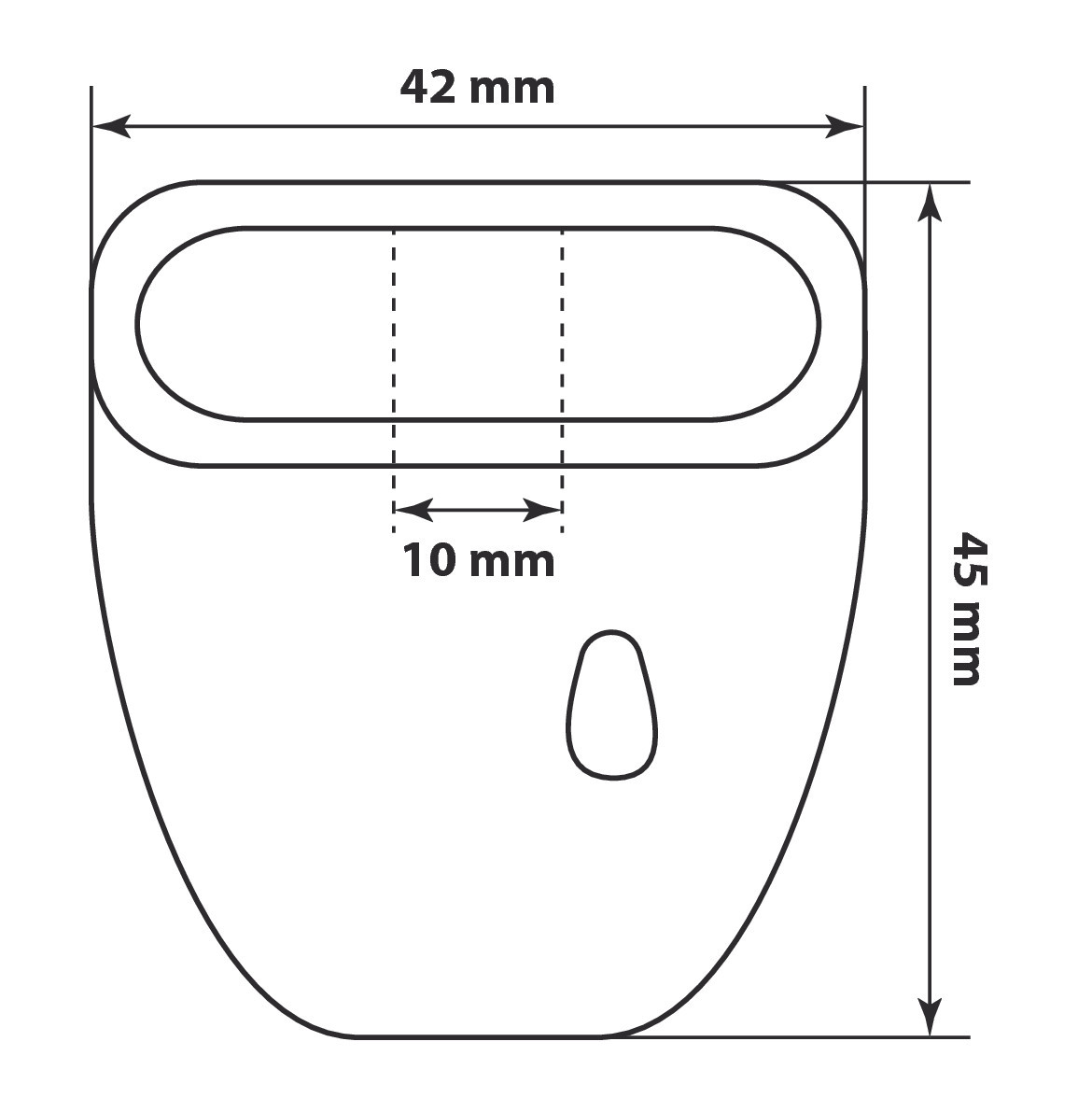 Blocco antitaccheggio scorrevole con chiave - Confezione da 20 pezzi - immagine 4