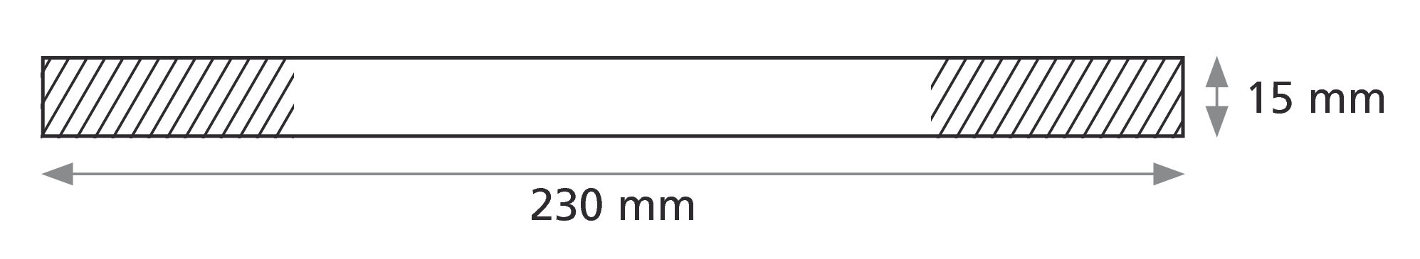 Striscia cavaliere adesiva, 100 pz - 230x15 mm - immagine 3