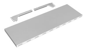 Ripiano argento per scaffali lineari forati argento - 97x31 cm