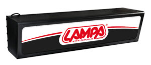 Testata a sbalzo retroilluminata, 230V - Nero