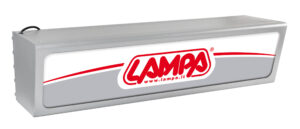 Testata a sbalzo retroilluminata, 230V - Argento