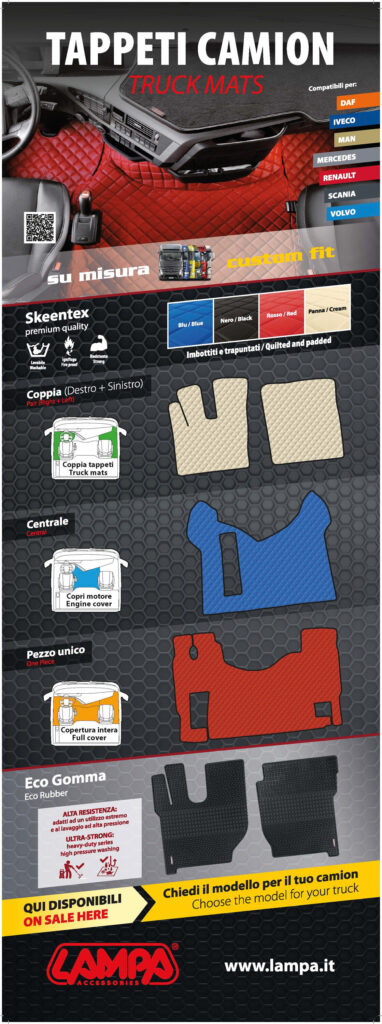 Poster cm 58x160, Tappeti camion