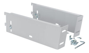 Staffe per fissaggio testata luminosa ai montanti, 2 pz - L - 38 cm