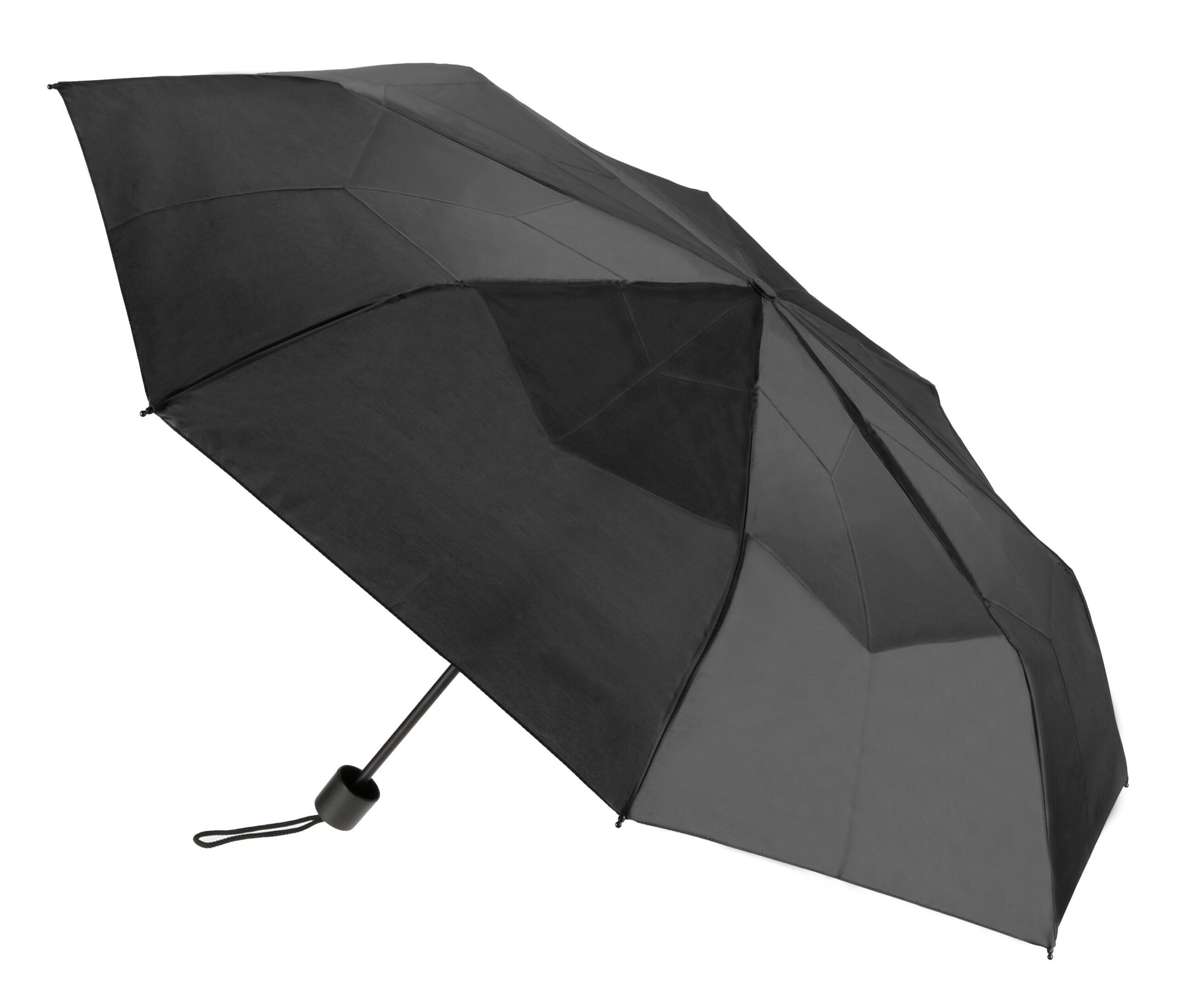 Compact Base, ombrello pieghevole con apertura manuale - Ø 97 cm - Nero - immagine 2